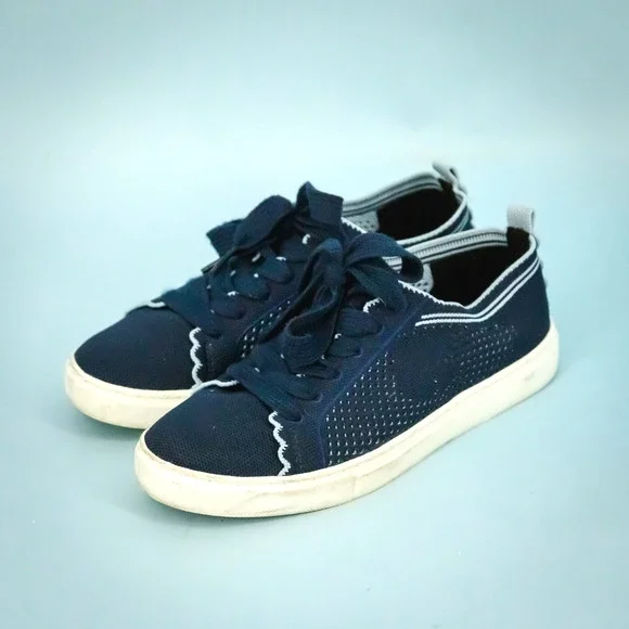 Kate Spade Size 8 Blue Ainslee Mesh Low Top Lace Up Comfort Sneakers Shoes