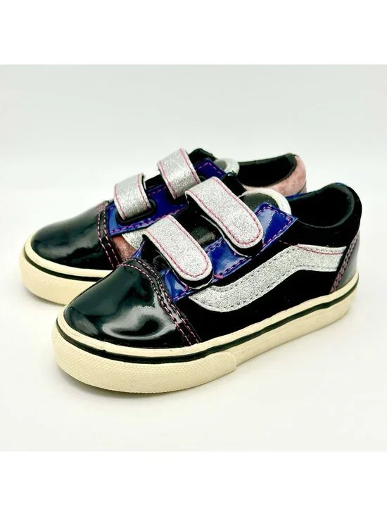 NEW Rare Vans TODDLER Sz 6 Vault  Sinner’s Club Old Skool V Checkerboard Velvet
