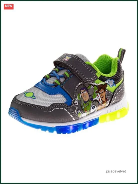 Boys Light Up LED Athletic Character Sneakers Shoes