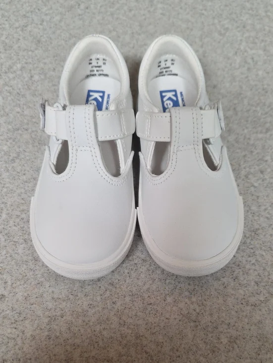 Keds Kids White T-Strap Sneakers