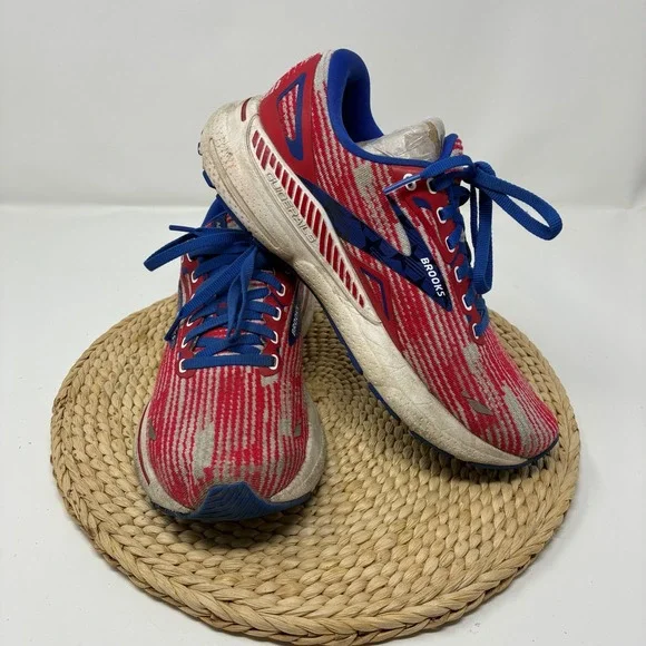 Brooks Adrenaline GTS 23 Women's‎ 8.5 Running Shoes Red White Blue Patriotic