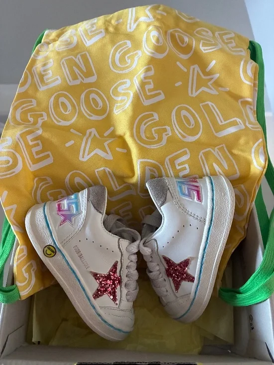 Golden Goose Kids Ball Star Lace-Up Sneakers