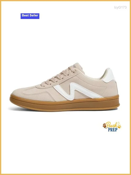 Retro Fashion Sneakers with Gum Sole Low Top Casual Shoes for Daily Wear Walking