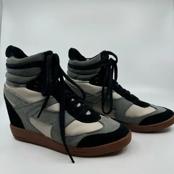Bronx Hotsee high-top wedge sneakers trainers Y2K size 37