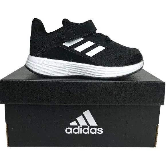 Adidas Baby Boys Slip-on‎ Sneakers Size 6 Black-White Athletic Shoes Lightweight