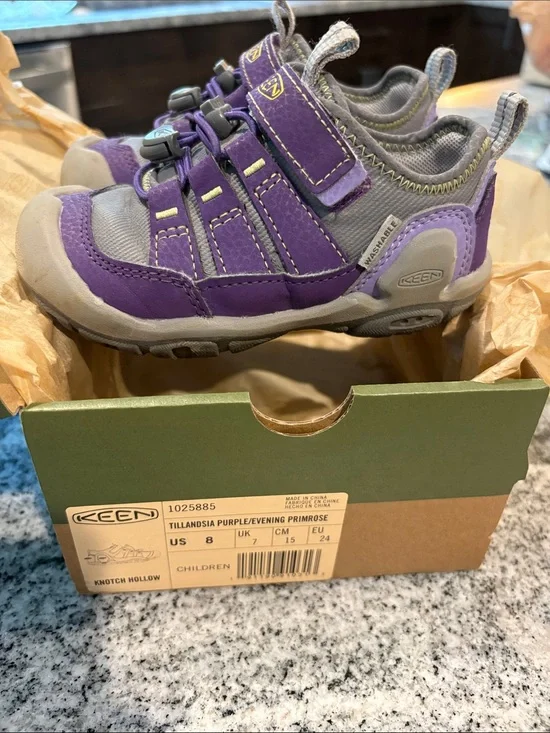 KEEN Knotch Hollow (Children) Purple/Evening Primrose Sneakers