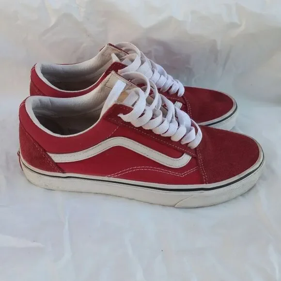 Vans Old Skool Red Men's Size 8 Unisex Sneaker Shoe
