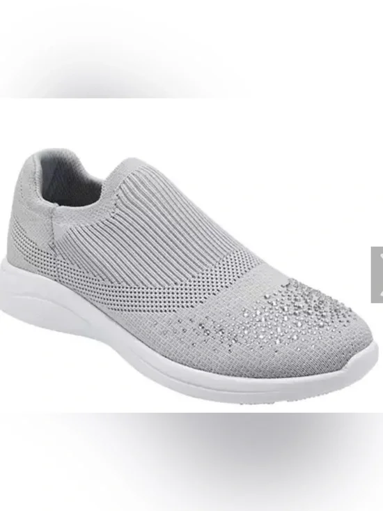 Bandolino NIKKI 2 Slip-On Knit Women's Sneakers with Rhinestone Accents