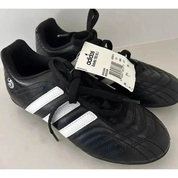 New Adidas Kids Soccer Shoes Youth 3 New Black White Or Football Baseball