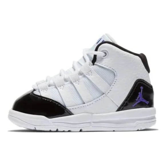 Air Jordan Max Aura 'White Black Purple' AQ9215-121‎ Infant/Toddler Shoes