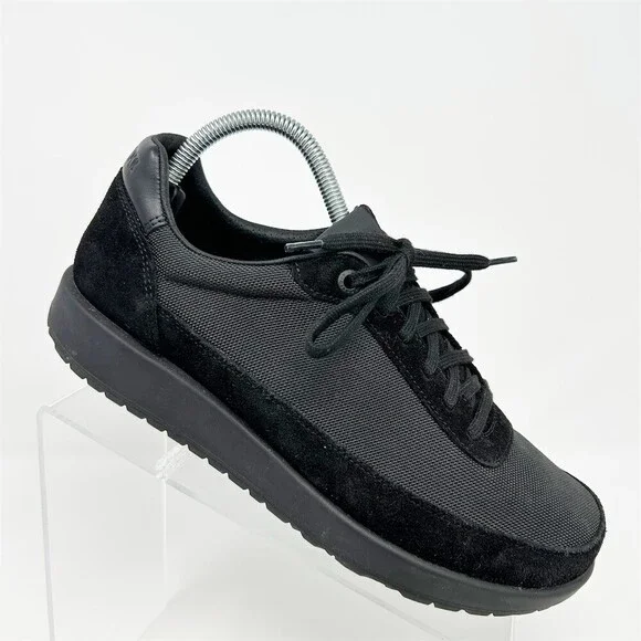 Birkenstock Honnef City Lace-Up Low Top Sneakers Black Unisex Adults Size 40