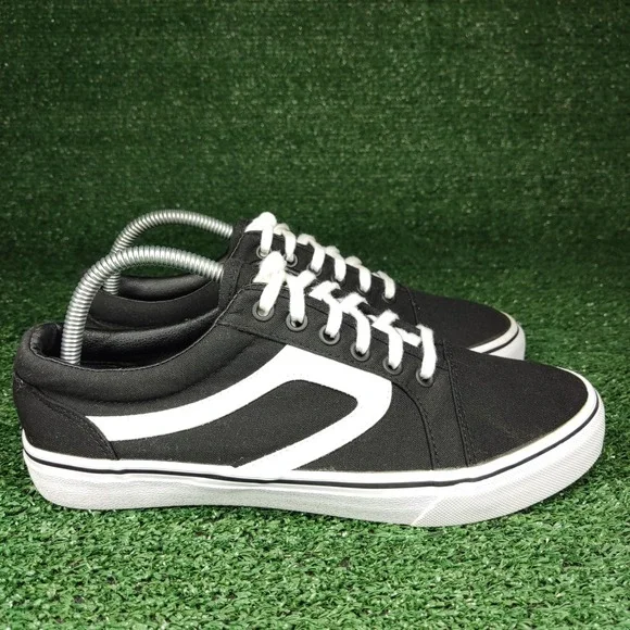 No Boundaries Sneakers Women 8.5 Black Canvas Low Top‎ Memory Foam WMNB40AC005