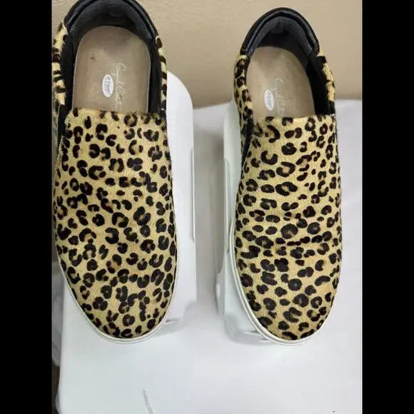Dr Scholls Scout‎ Original Collection Women Sz 7M Slip On Cheetah Print