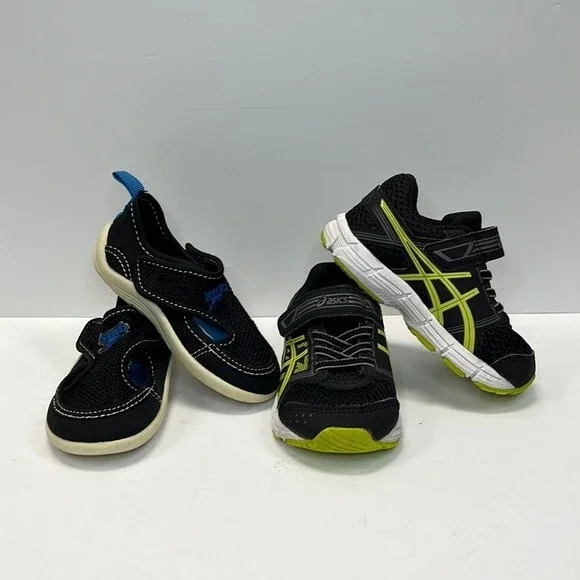 ASICS little boy size 6 sneakers and Speedo size 5/6 water shoes