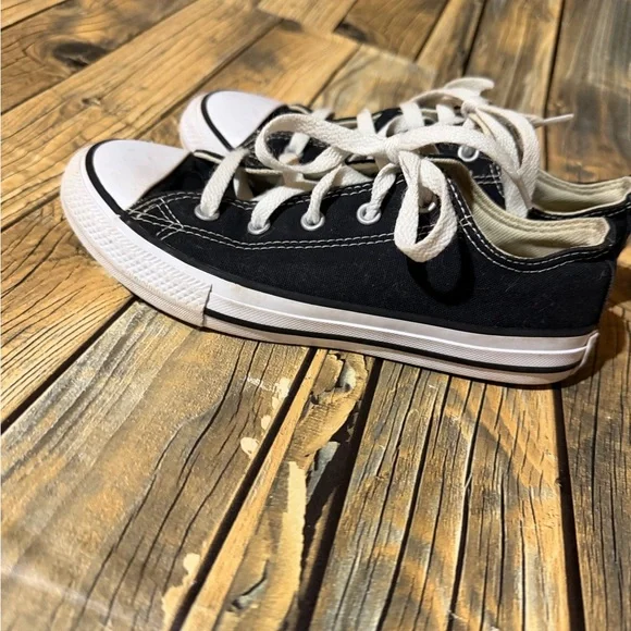 Stylish Black‎ Kids Sneakers with White Accents