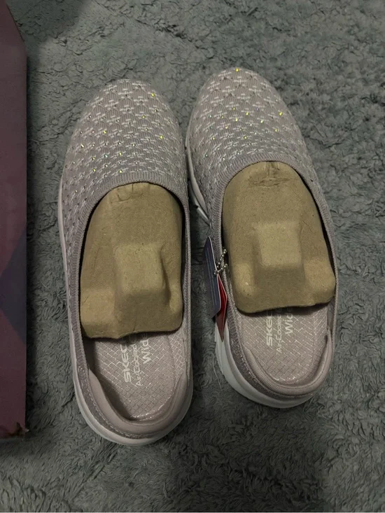 Skechers Box with Lavender-Purple and White Accents