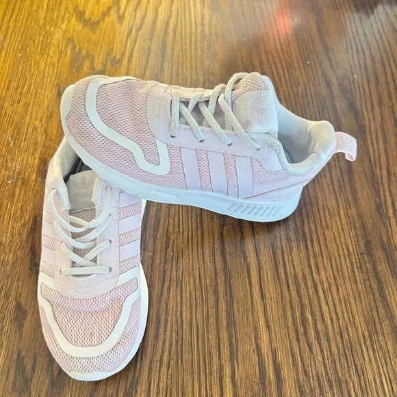Adidas Originals Multix Kids Sneakers Light Pink Mesh Low Top Trainers OrthoLite