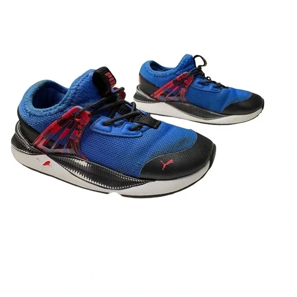 Puma Pacer Future Splatter Mesh Low Top Sneakers Toddler 10C‎ Blue Casual Boys