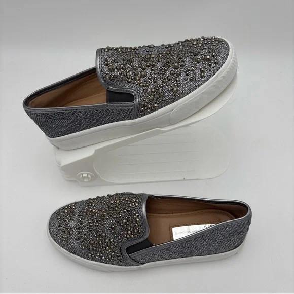 INC International Concepts Silver Embellished‎ Slip-On Sneakers
