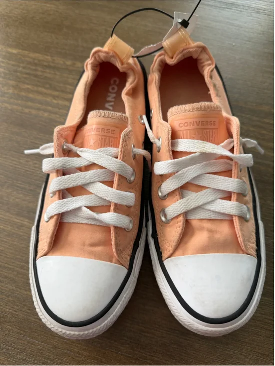 Converse Peach Slip-On Sneakers