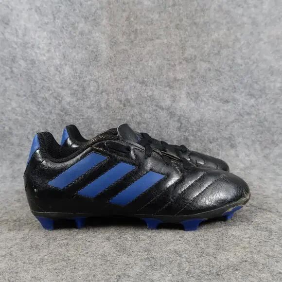 Adidas Shoes Kids 12k Soccer Cleats Goletto VII Firm Ground Lace Up Black Blue