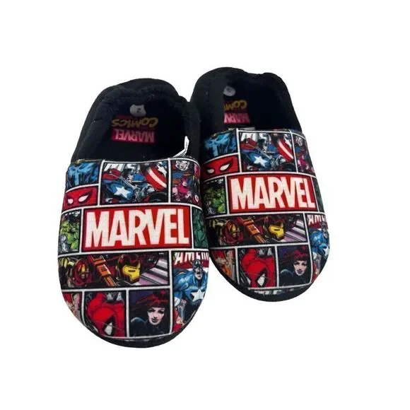 Marvel comics slippers size 2 big kids