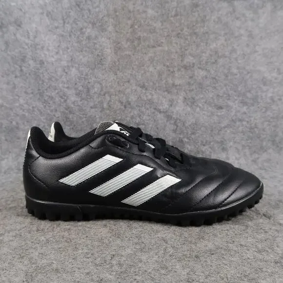 Adidas Shoes Kids 3.5 Goletto VIII Turf Soccer Cleats Black White Lace Up Sport