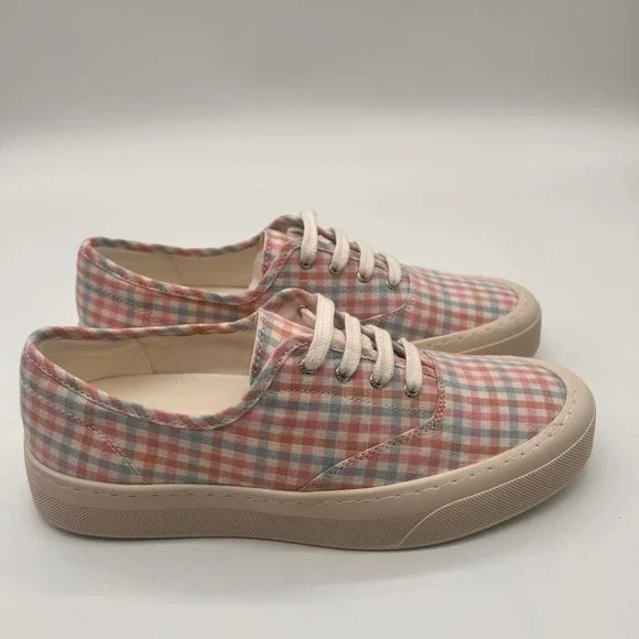 NEW Sperry Pink Blue and White Candy CVO Lace Up Sneakers W9