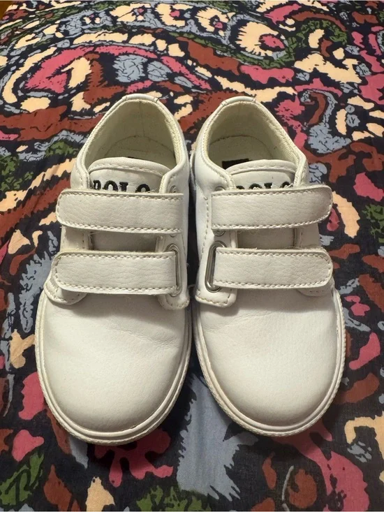 Polo by Ralph Lauren Kids White Velcro Casual Sneakers