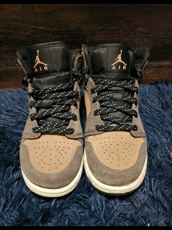 Air Jordan High Top Sneakers in Brown and Black