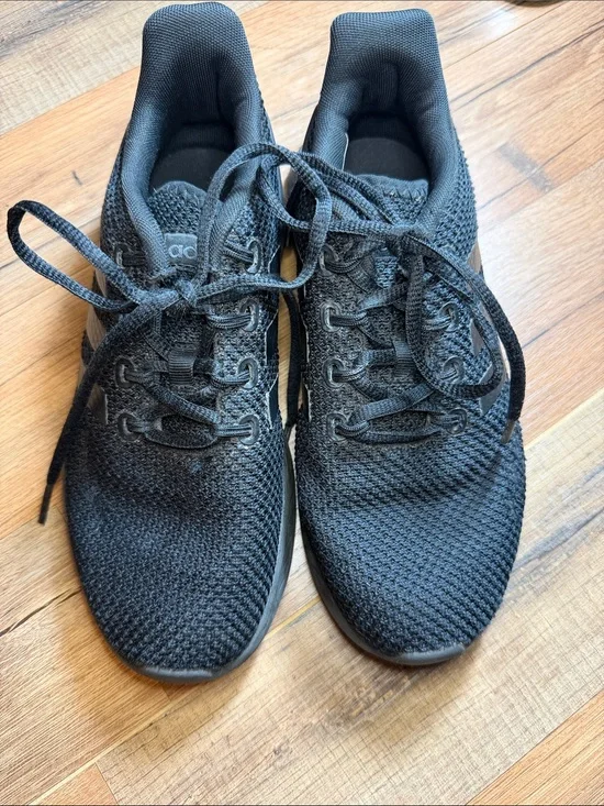 Adidas All-Black Knit Trainers