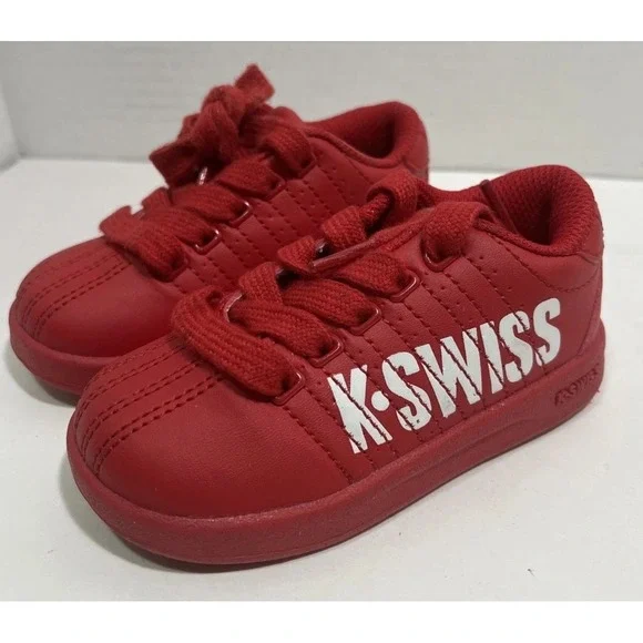 K Swiss Infant Red Low Top Sneakers Size 5