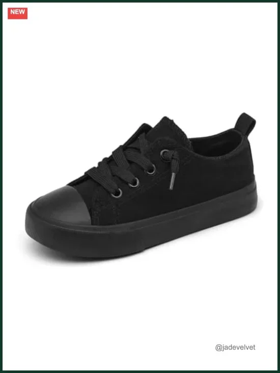 Toddler Canvas Slip On Sneakers Cushioned Soft Durable