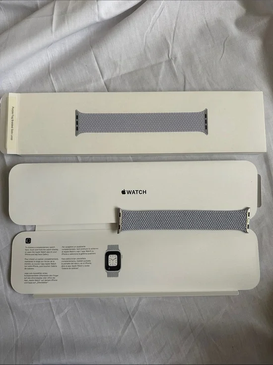 Apple Watch Braided Solo Loop Purple Fog Size 8 41mm Genuine Apple