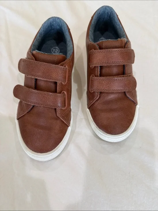 Cat & Jack Brown Double-Strap Sneakers