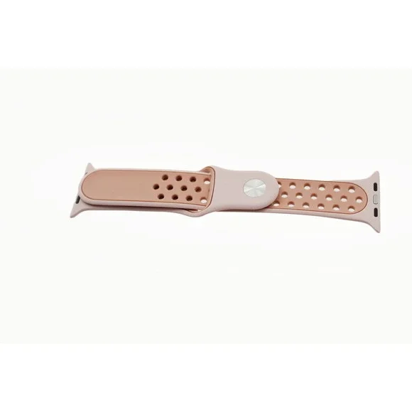 Sport Band Compatible with Apple‎ Watch 42mm 44mm Pink Gray Perforated Silicone