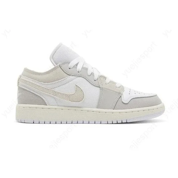Big Kids Size 6Y Air Jordan 1 Low Se Craft Gs Inside Out Shoes Grey FB9139-002