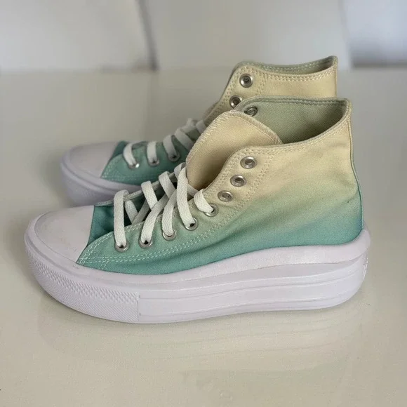 Converse Chuck Taylor All Star‎ Womens Sz 8 Gradient Platform High Top Ombre