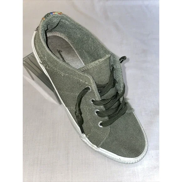 Tommy Bahama Women’s Casual Canvas Shoes Size 9 M Green Beach River Comfort