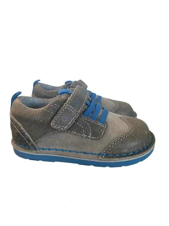 Stride Rite Medallion Collection Winston Boys Grey Leather Shoes