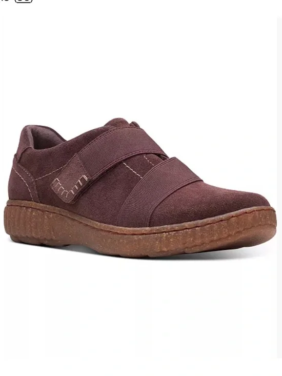 Clark’s Women's Caroline Holly Sneakers Suede Brown size 8.5M