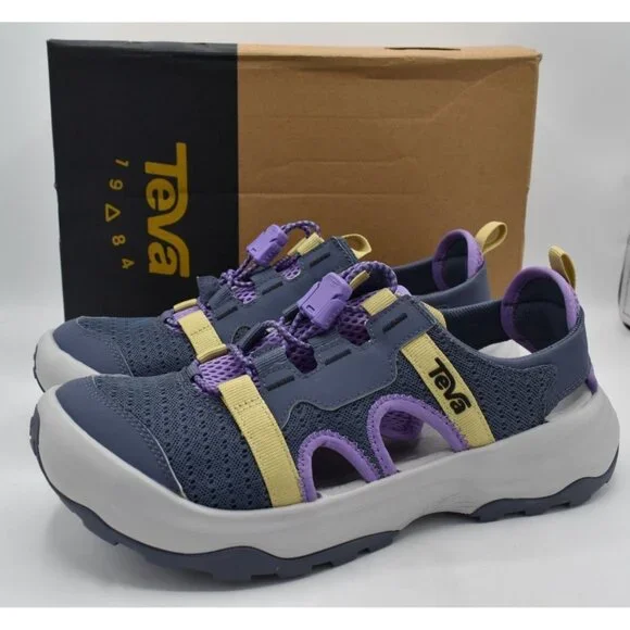 Teva Womens Size 9 Outflow Closed Toe Blue Purple Amphibious Water Shoes‎