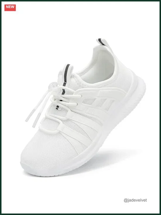 Kids Lightweight Breathable Running Shoes with Non-Slip Outsole