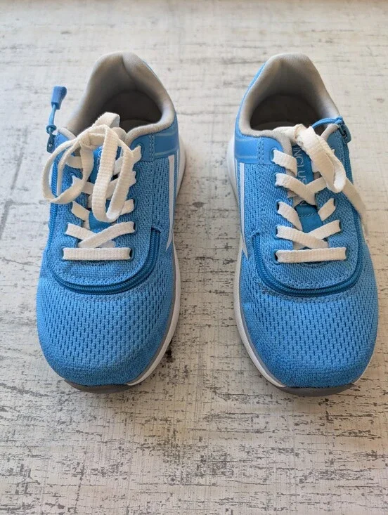 Kids Blue Athletic Sneakers - White Accents