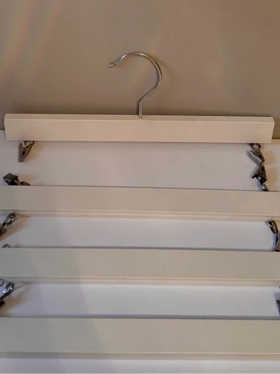 Vintage IKEA NACKSTA White Wood Hanging Photo Mobile Frame 3-Tier