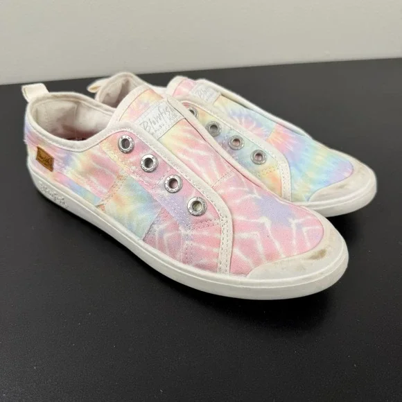 Blowfish Malibu Playwire-k Shoes Kids Size 5 Multicolor Tie-Dye Casual Sneakers