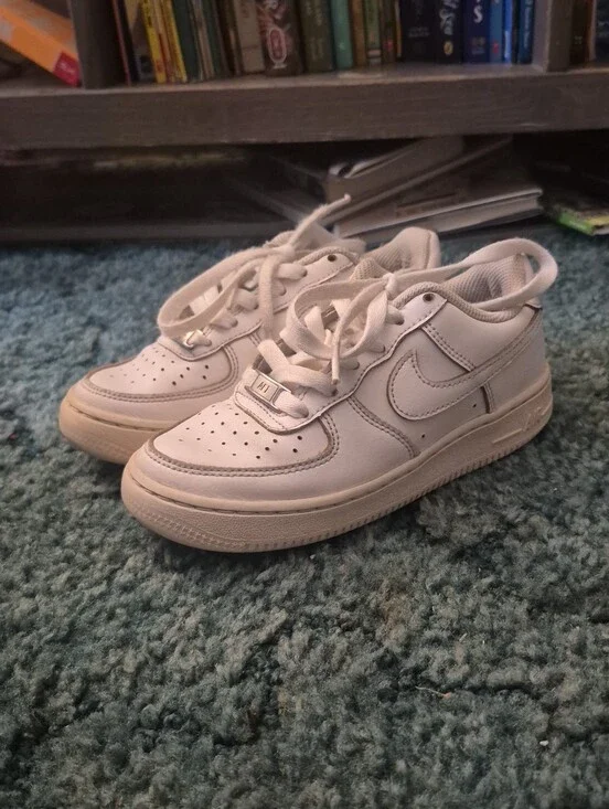 Nike Air Force 1 GS White Sneakers Youth 1