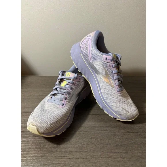 Brooks‎ Ghost 14 Women's Running Shoes Lilac Purple Lime Size 8.5