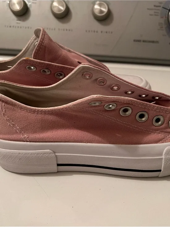 No Boundaries Dusty Pink Slip-On Canvas Sneakers