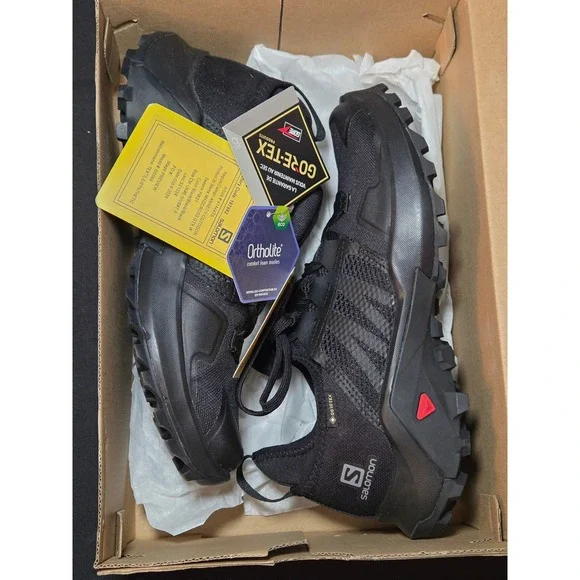 Salomon‎ Madcross GTX W Womens Trail Running Shoes Black Gore-Tex 414447 Size 7